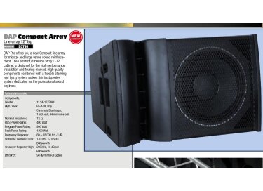 DAP-Audio COMPAQ ARRAY D3710