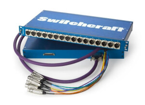 Switchcraft rack connecteur XLR 8 males 8 femelles PT8FX8MX2DB25