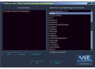 Midevice VST MIDI Control Extension