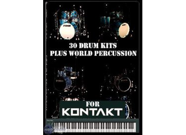 Audiowarrior 30 Drum Kits Plus 12 World Percussion
