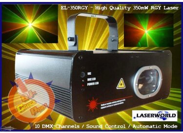 Laserworld EL-350 RGY 350mW Multicolor DMX Laser System
