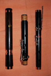 Lehart Flûte traversière en ébène (tonalité D, 6 clés)