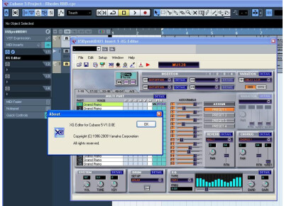 Yamaha XG Editor for Cubase 5
