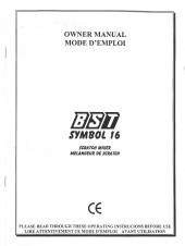 BST Symbol 16 - Manuel d'utilisation - Page 1