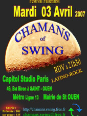 CHAMANS of SWING concert  mardi 03 avril à St OUEN