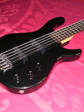Basse Squier by Fender MB 5 black metallic