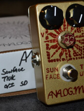 Analog Man Sun Face Fuzz Pedal TIUK Germanium w ONOFF Pot and Sun Dial