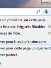 Firefox desactiver adblock sur AF