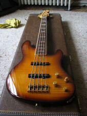 Fender American Deluxe Jazz Bass V FMT - Tobacco Sunburst Rosewood