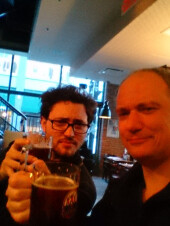 Une bonne biere àpres l'ascension du mont royal !!