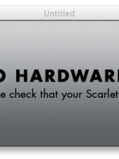 Scarlett NO HARDWARE CONNECTED