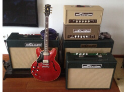 Various '90s Diaz Amplifiers & an original lefty Gibson '64 ES-335 TDC