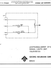Plan électronique du signal lumineux Neumann cf 3i ( Source : www.neumann.com )