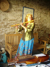 En Bretagne à la flûte traversière médiéval