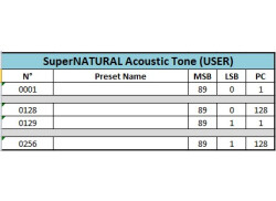 SuperNATURAL Acoustic Tone (USER) Integra-7