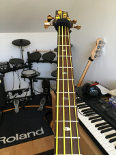 Ibanez SR1200 Premium with DR String Neon Yellow