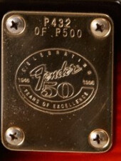 Fender 50th Anniversary 1996 Neck Plates