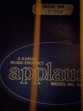 APPLAUSE AE 32 Label inside