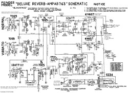 Schéma électronique Fender Deluxe Reverb '65 AB763