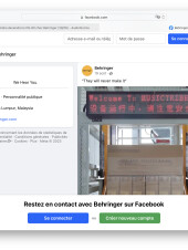 Facebook Behringer - Palette de cartons UB-XA 19-08-2023